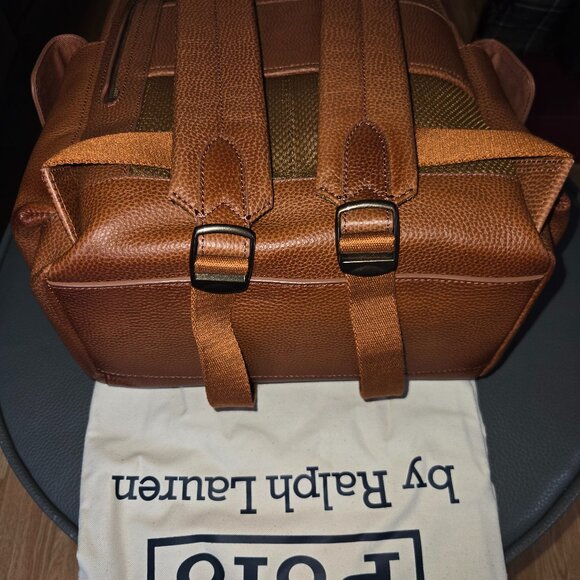 Polo Ralph Lauren Pebbled Leather Backpack (Unisex) - Picture 9 of 12